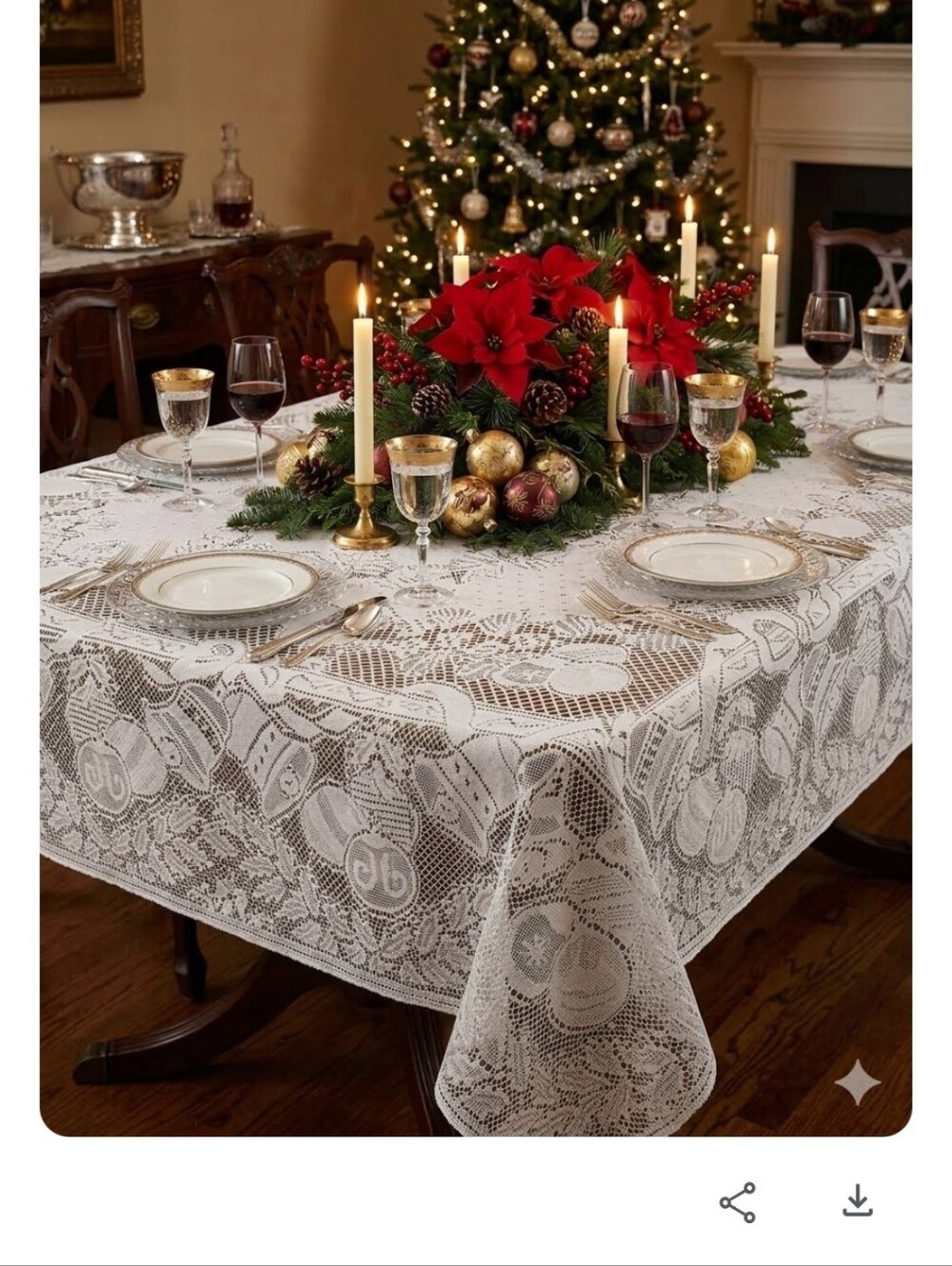 GARLAND LACE TABLECLOTH